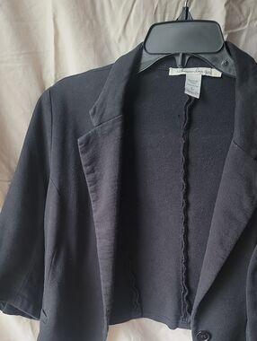 American Rag Black Cropped Blazer Jacket